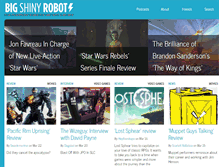 Tablet Screenshot of bigshinyrobot.com